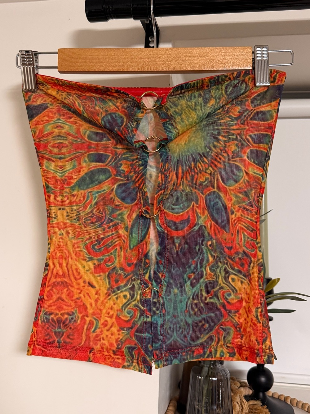Vibrant Multicolor Printed Tube Top